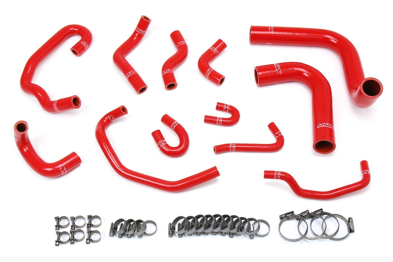 HPS Silicone Radiator + Heater Coolant Hose Kit Toyota 1993-1995 Pickup 3.0L V6 Left Hand Drive, 57-1654