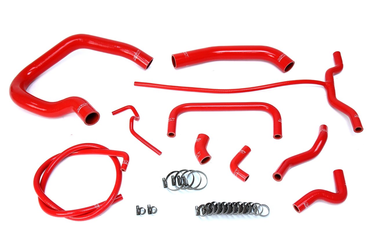 HPS Reinforced Red Silicone Radiator + Heater Hose Kit Coolant Ford 04-11 Ranger 4.0L V6