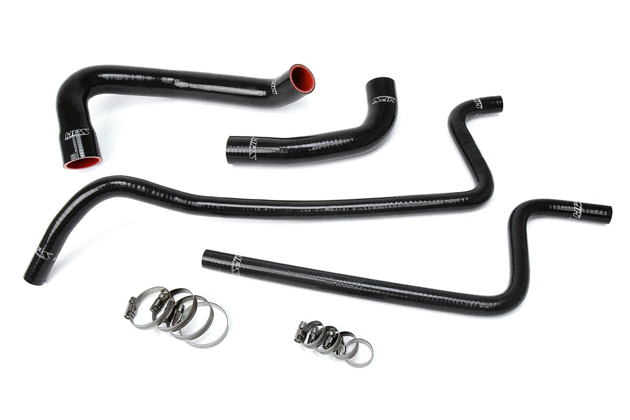 HPS Black Reinforced Silicone Radiator + Heater Hose Kit Jeep 00-01 Wrangler TJ 4.0L Left Hand Drive