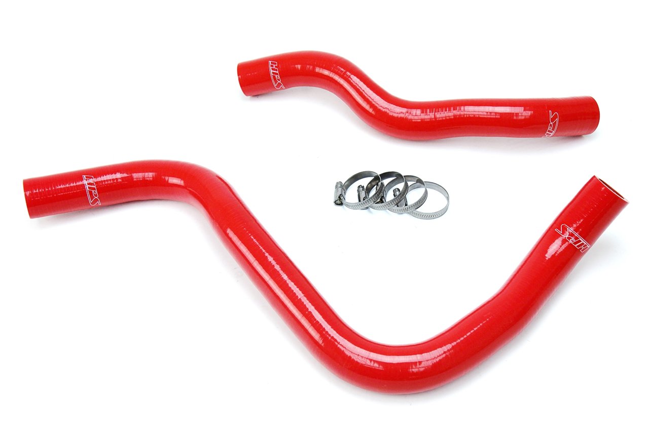HPS Red Reinforced Silicone Radiator Hose Kit Coolant Honda 03-07 Accord 3.0L V6
