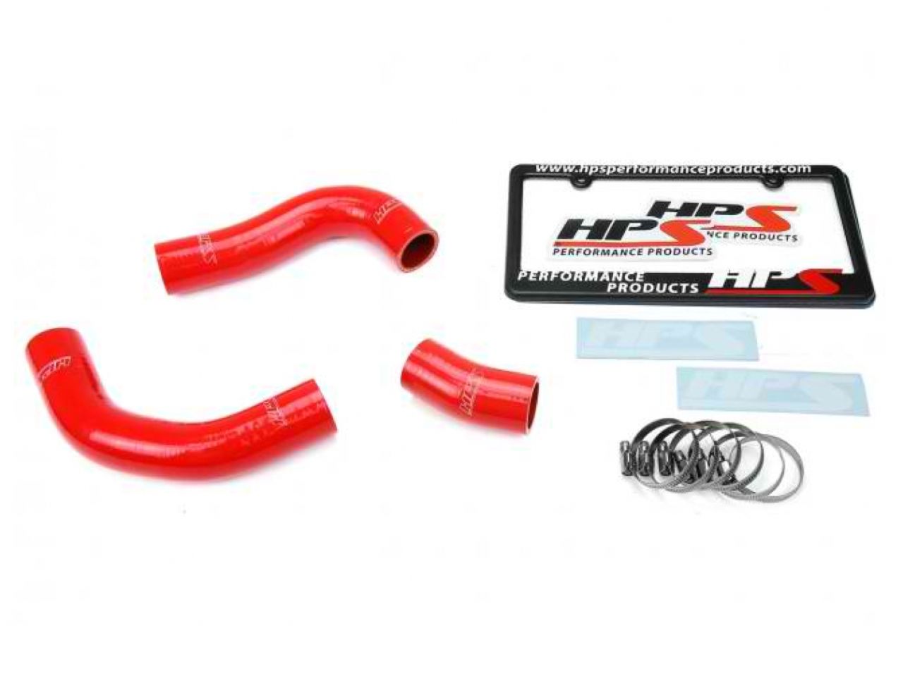 HPS Reinforced Red Silicone Radiator Hose Kit Coolant Toyota 88-90 Land Cruiser FJ62 4.0L I6