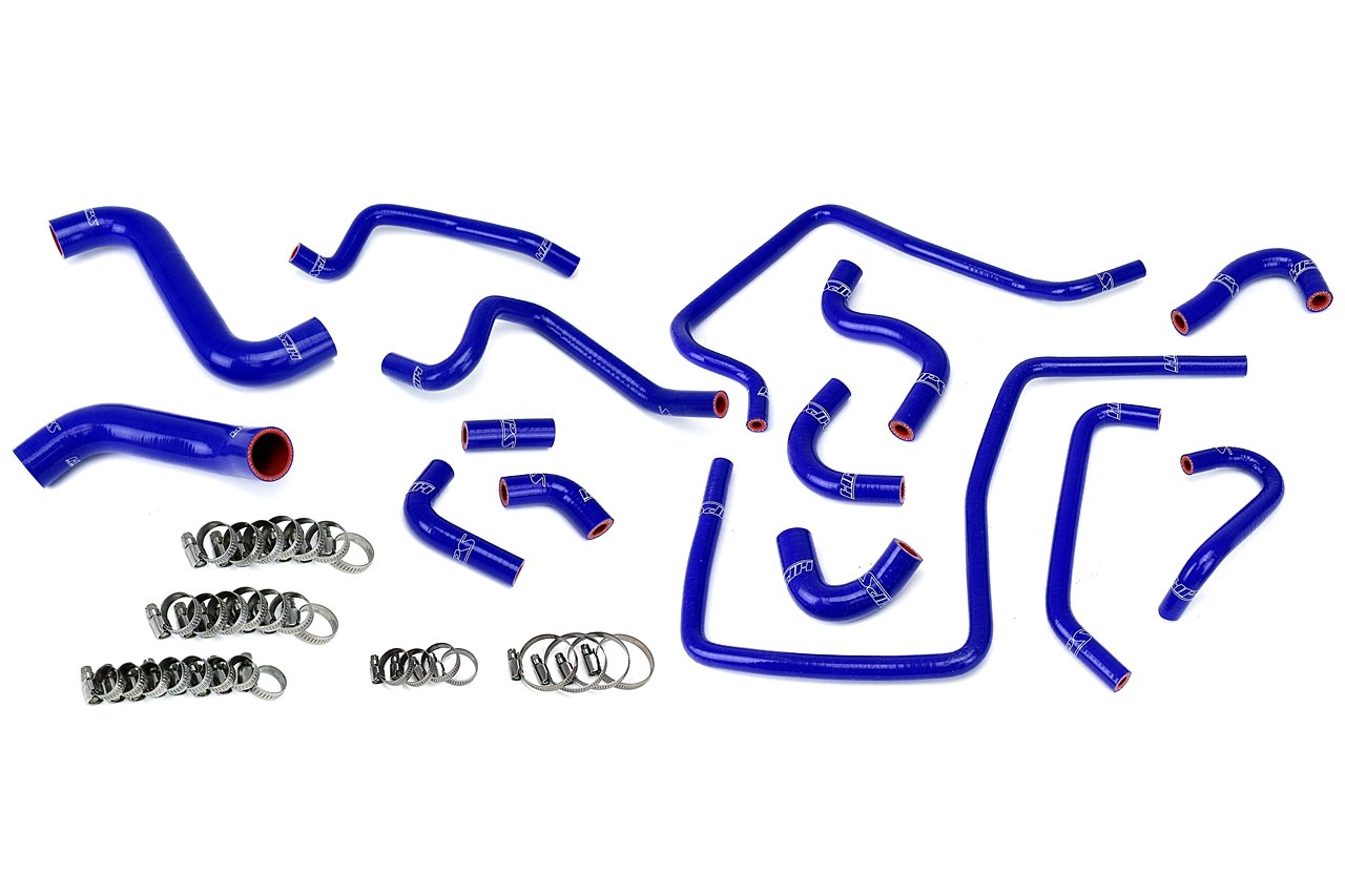 HPS Silicone Radiator, Heater and Ancillary Coolant Hose Kit Subaru 2002-2003 Impreza WRX 2.0L Turbo, 57-1812