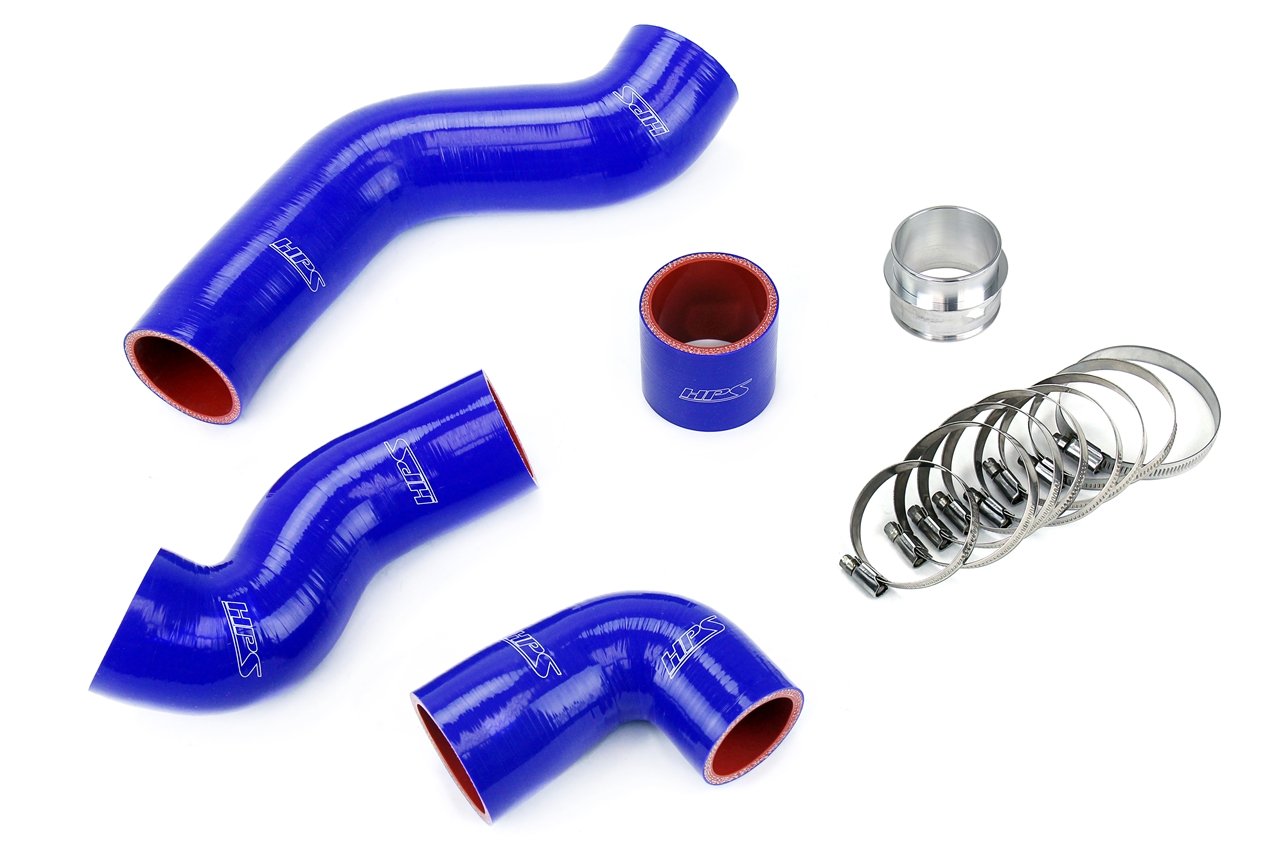 Reinforced Silicone Coupler and Clamp Kit, 2.5 - Blue