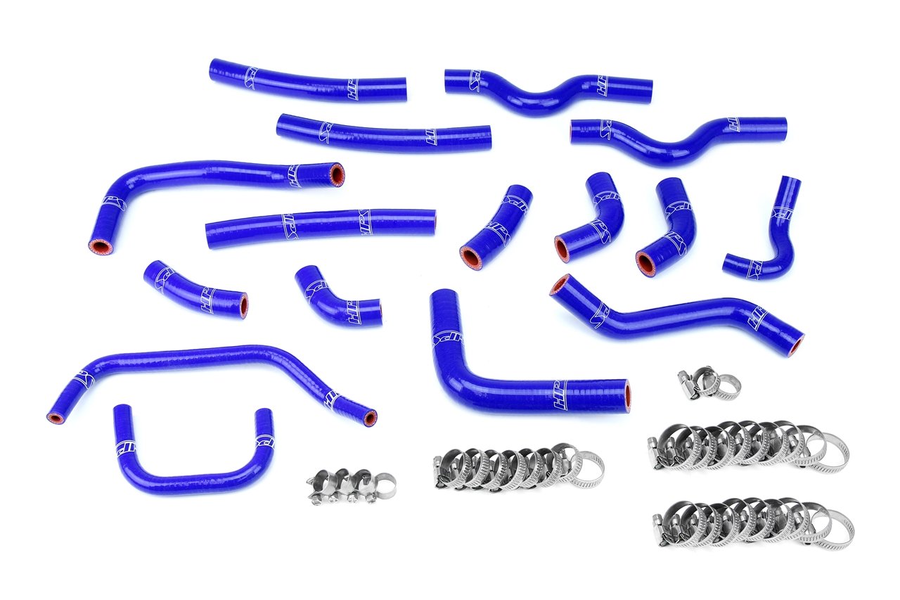 HPS Silicone Heater Coolant Hose Kit Complete 16pcs Set, Toyota 03-07 Land Cruiser 4.7L V8 J100, 57-1911