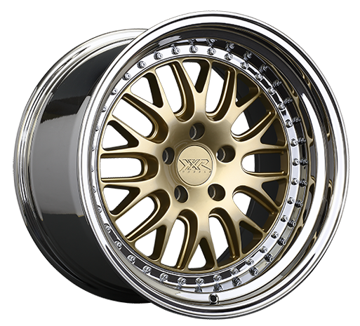 XXR 570 Wheel Hyper Gold / Platinum Lip 18x10.5 +20 5x4.5