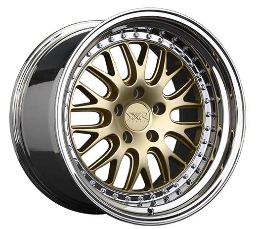 XXR 570 Wheel Hyper Gold / Platinum Lip 18x8.5 +35 5x112