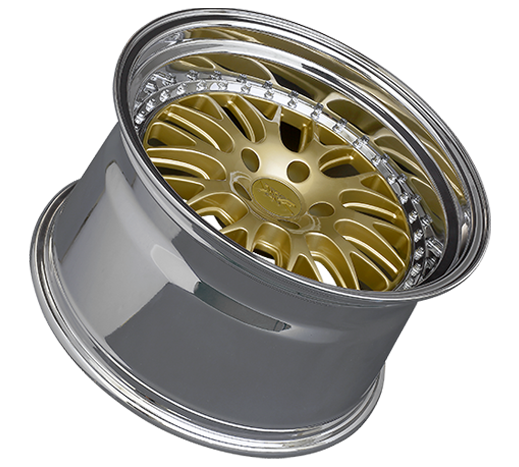 XXR 570 Wheel Hyper Gold / Platinum Lip 18x9.5 +35 5x4.5