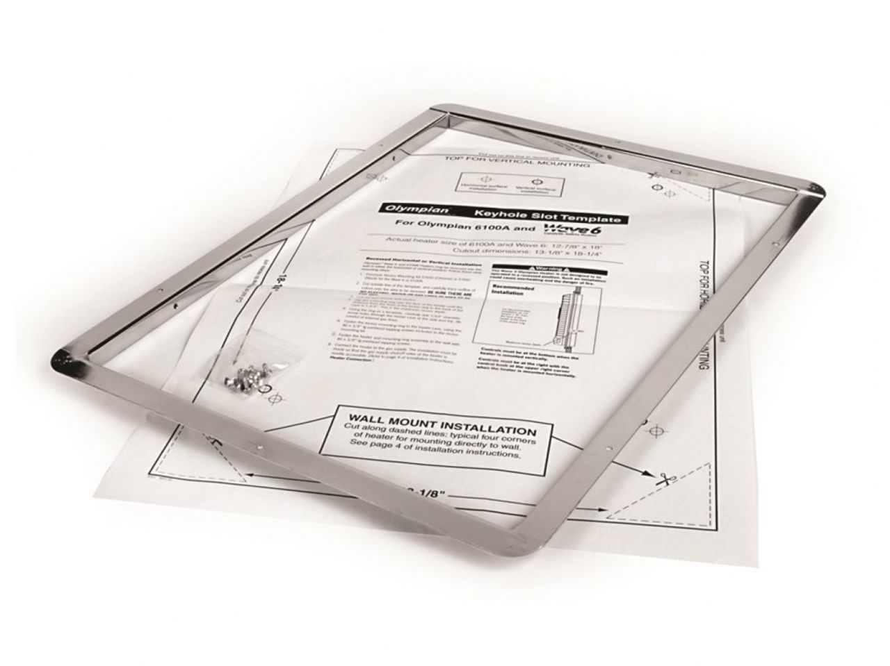 Camco 6100 Chrome Recess Mounting Kit