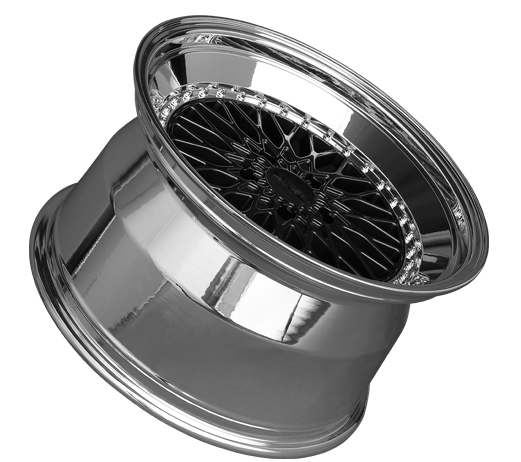 XXR 576 Wheel Black / Platinum Lip 18x9 +30 5x112