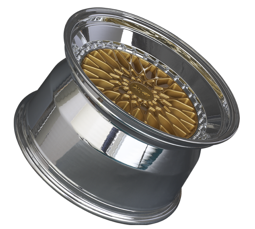 XXR 576 Wheel Hyper Gold / Platinum Lip 18x9 +30 5x100