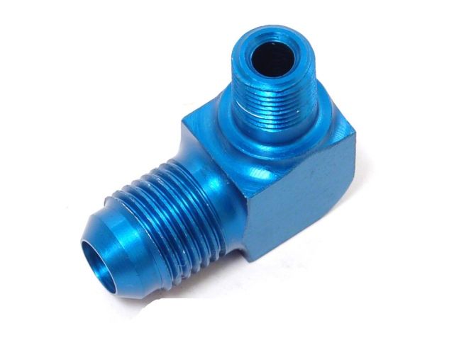 Sard Fuel Pressure Regulator Fitting Elbow Type AN6 - NPT 1/8