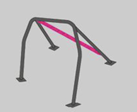 CUSCO Ae101 White4D 2 Passenger 5P Roll Cage40 Safety21 124 271 DW