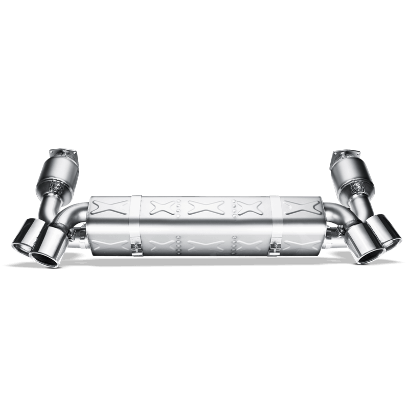Akrapovic 06-09 Porsche 911 Turbo Slip-On Line (Titanium) w/ Titanium Tips S-PO997T Main Image