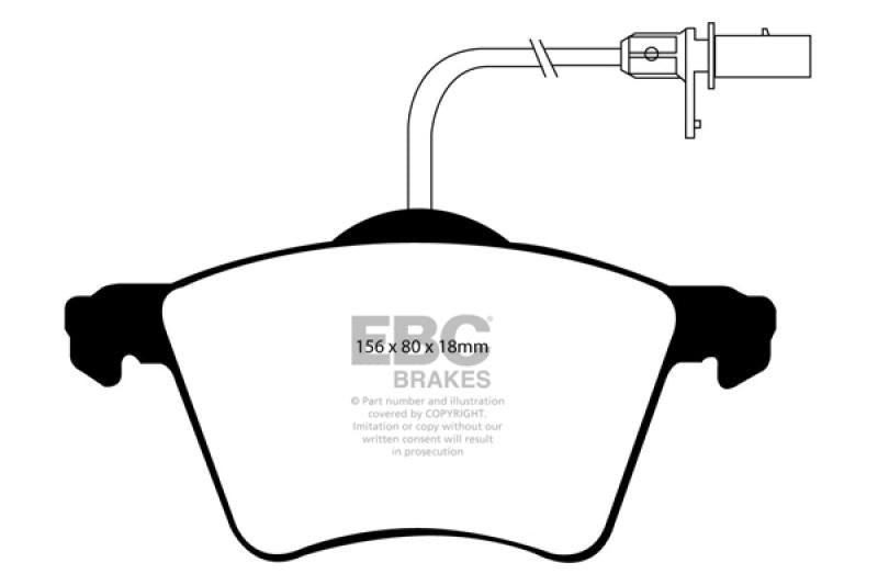 EBC 01 Volkswagen Eurovan 2.8 (300mm) Ultimax2 Front Brake Pads UD982 Main Image
