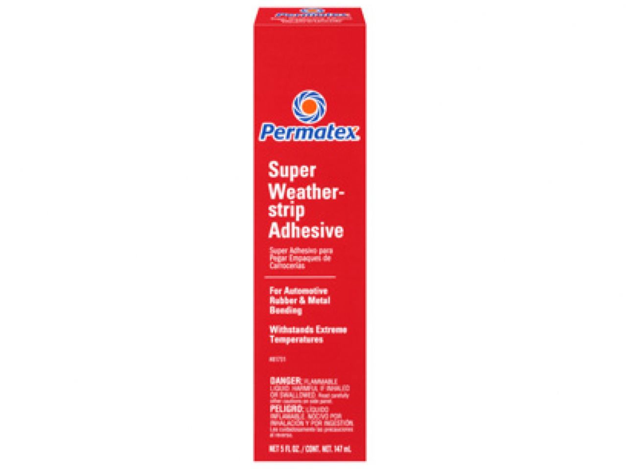 Permatex Super Weatherstrip Adhesive, 2 fl oz tube, carded, Each
