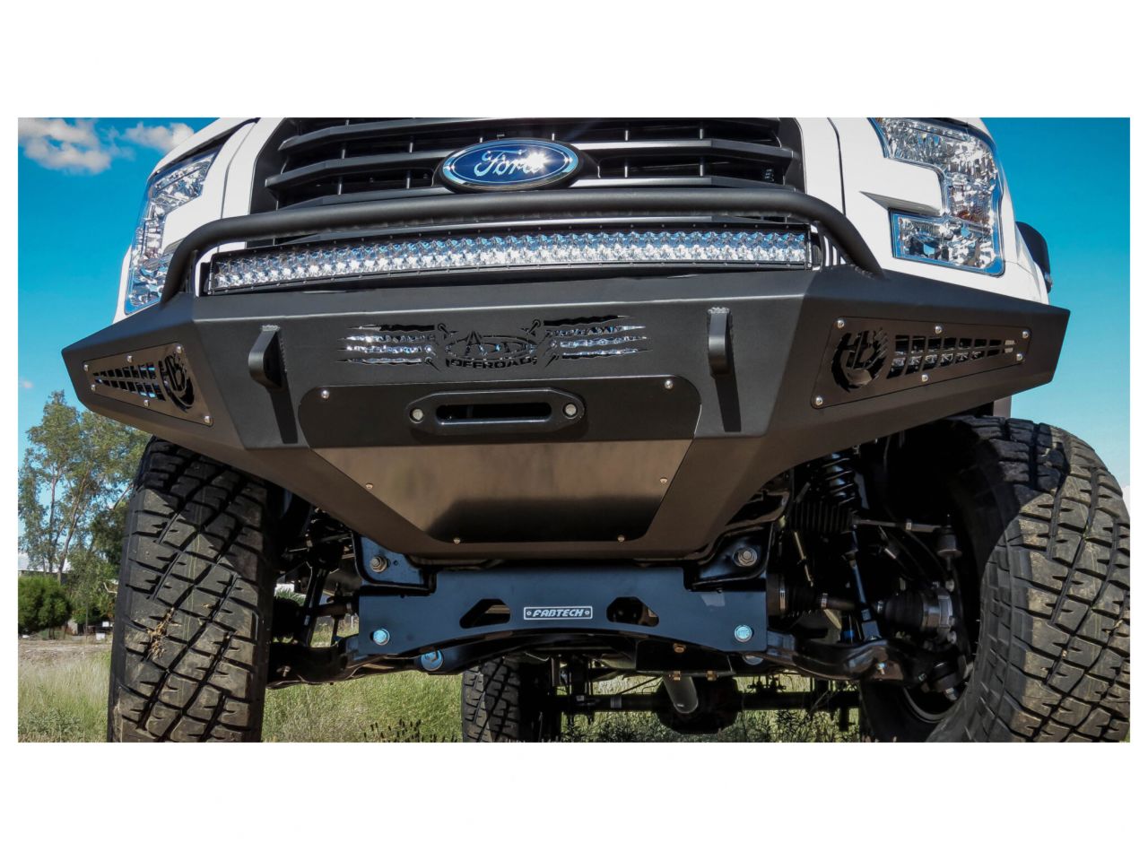 Addictive Desert Designs 2015-2017 Ford F-150 HoneyBadger Winch Front Bumper