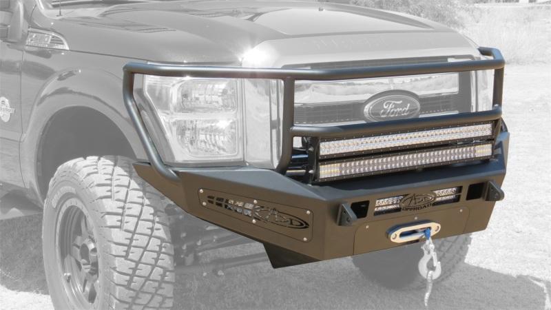 Addictive Desert Designs 11-16 Ford F-250 Super Duty HoneyBadger Rancher Front Bumper F067375010103 Main Image