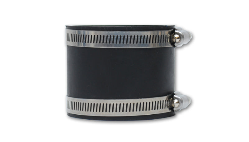 Vibrant Straight Hose Coupler, 4" I.D. x 3" long - Black