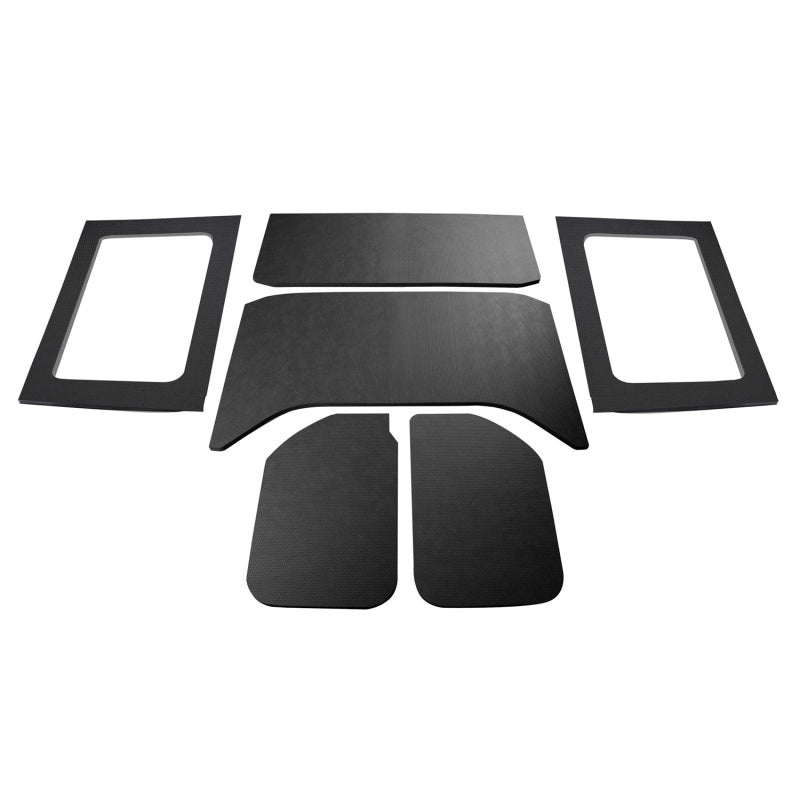 DEI 07-18 Jeep Wrangler JK 4-Door Leather Look Headliner Complete Kit - Black 50293