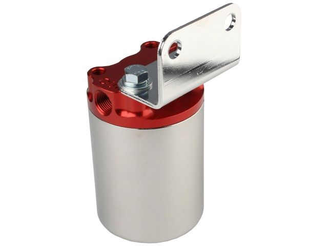 Aeromotive 10 Micron, Red/Polished Canister Fuel Filter