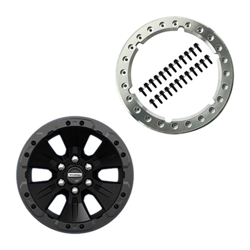 Ford Racing 2017 F-150 Raptor Bead-Lock Wheel Kit 17inx8.5in 6-lug 135mm Bolt Circle 34mm Offset M-1007-W1785B