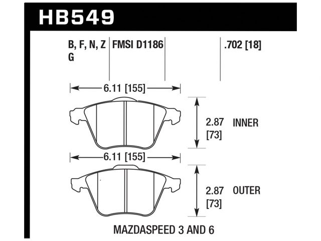 Hawk Disc Brake Pad