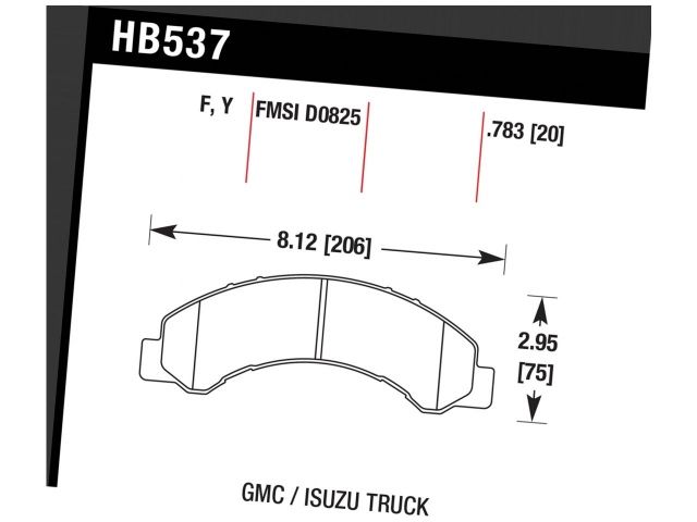Hawk LTS Street Front Brake Pad