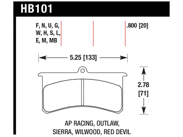 Hawk Disc Brake Pad