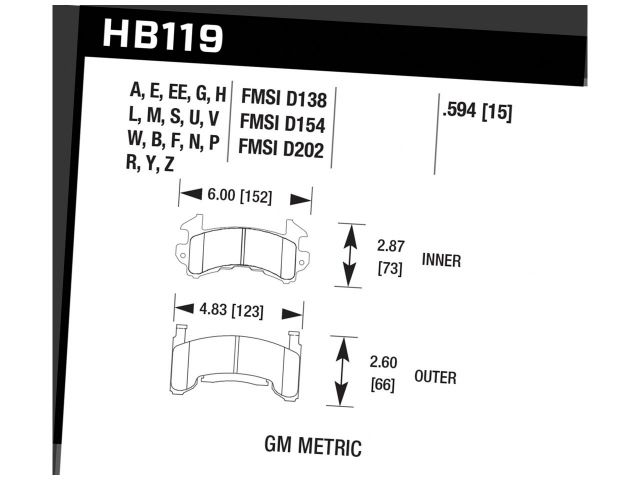 Hawk Disc Brake Pad