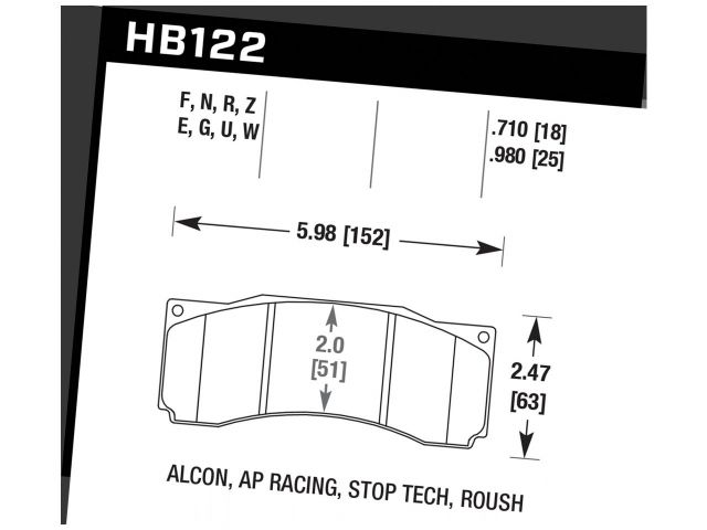 Hawk DTC-70 AP Racing, Stop Tech Motorsports Brake Pad