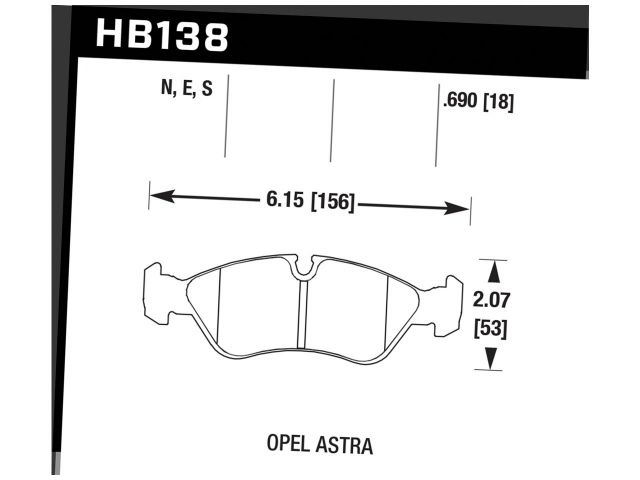 Hawk Disc Brake Pad
