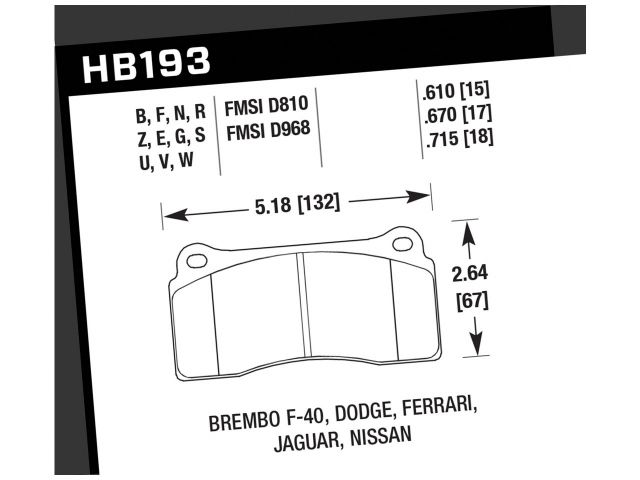 Hawk Disc Brake Pad