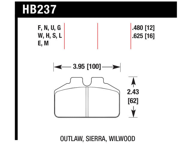 Hawk Disc Brake Pad