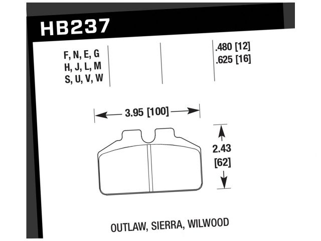 Hawk Disc Brake Pad