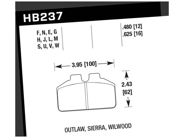 Hawk Disc Brake Pad