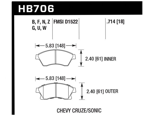 Hawk Disc Brake Pad