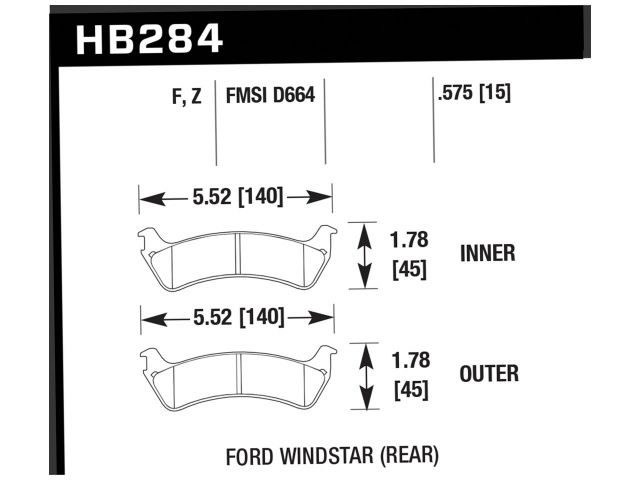 Hawk Disc Brake Pad