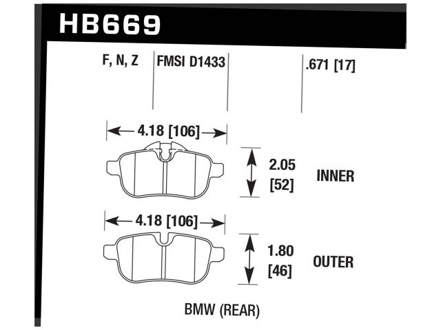 Hawk Disc Brake Pad