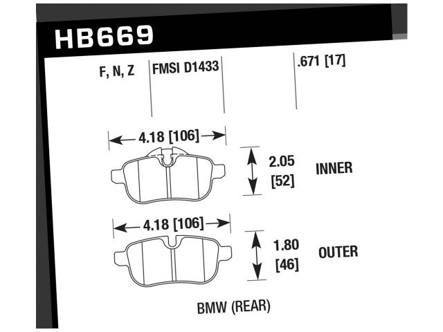 Hawk Disc Brake Pad