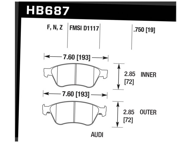 Hawk Disc Brake Pad