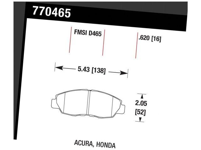 Hawk Brake Pads 770465 Item Image