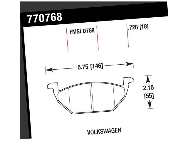 Hawk Brake Pads 770768 Item Image