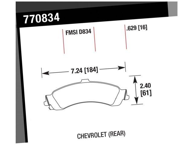 Hawk Brake Pads 770834 Item Image