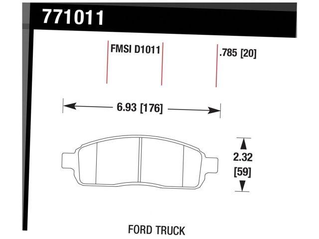 Hawk Brake Pads 771011 Item Image