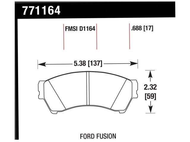 Hawk Brake Pads 771164 Item Image