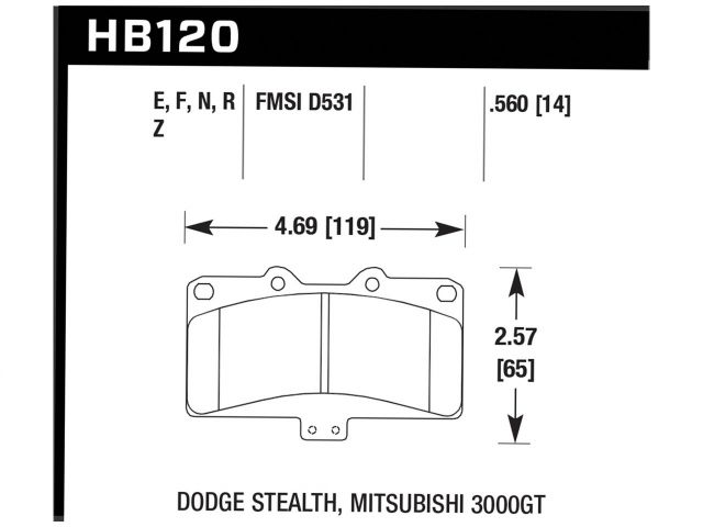 Hawk Disc Brake Pad