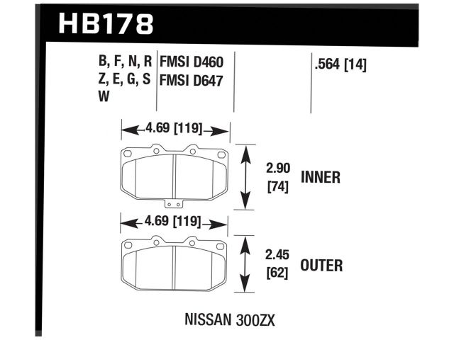 Hawk Disc Brake Pad