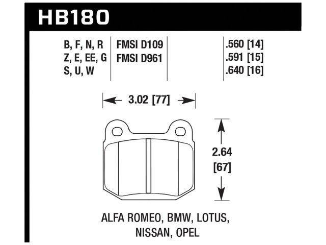 Hawk Disc Brake Pad