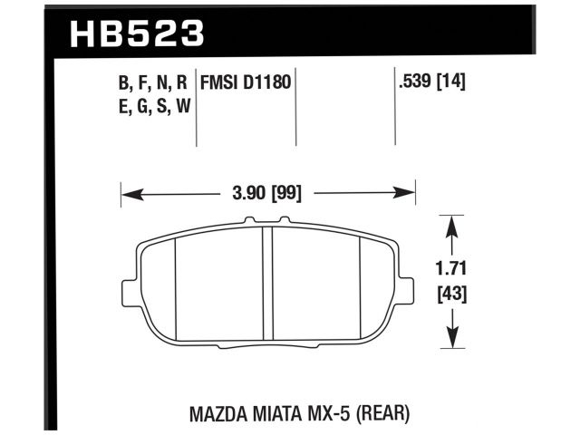 Hawk Disc Brake Pad