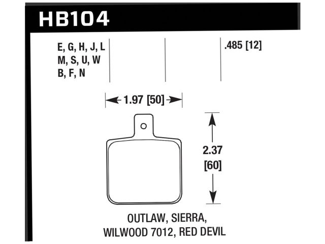 Hawk Disc Brake Pad